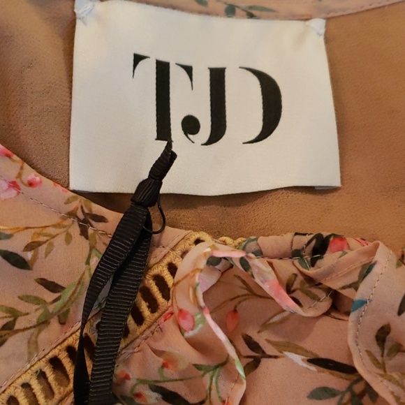 TJD x Revolve Floral Midi Dress Ruffle - Picture 4 of 5